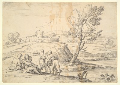 Ruhe auf der Flucht nach Ägypten von Unknown