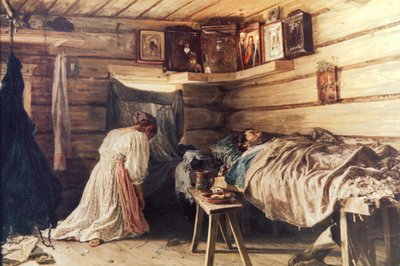 Kranker Ehemann von Vasily Maximov, 1881 von Unknown