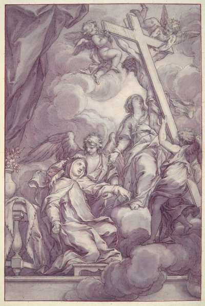 Die heilige Katharina von Siena empfängt die Stigmata von Unknown