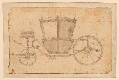 Studie eines Kutschers von Unknown