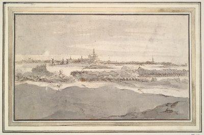 Blick auf Haarlem von Nordwesten von Unknown