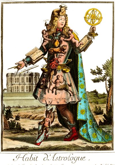Astrologenanzug aus dem 17. Jahrhundert. Private Sammlung. von Unknown artist