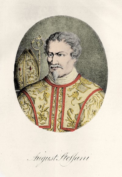 Agostino Steffani, italienischer Komponist, Gravur 1856 von Unknown artist
