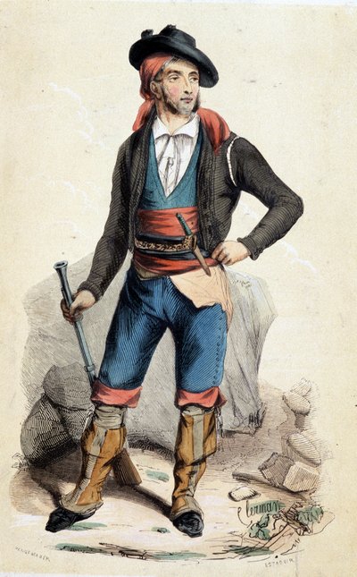 Andalusischer Schmuggler (Kostüm) von Unknown artist