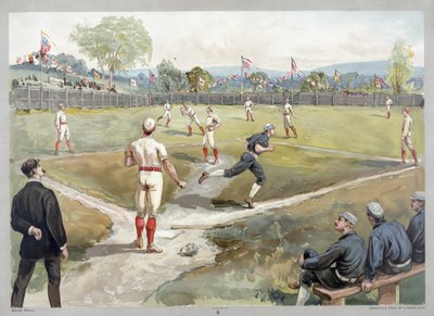 Baseballspiel von Unknown artist
