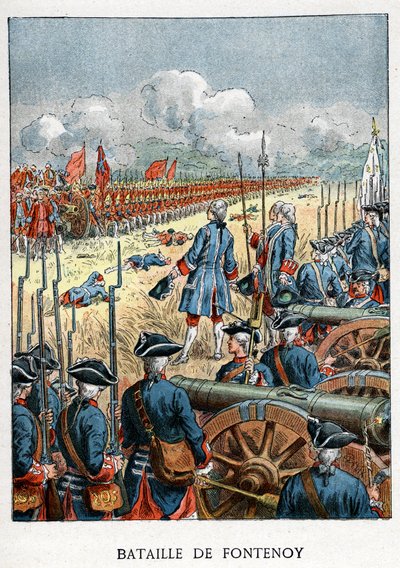 Schlacht von Fontenoy von Unknown artist