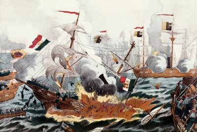 Schlacht von Lissa, 20. Juli von Unknown artist