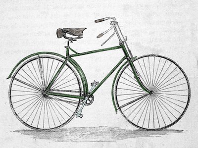 Fahrradmodell mit Rahmen von Unknown artist