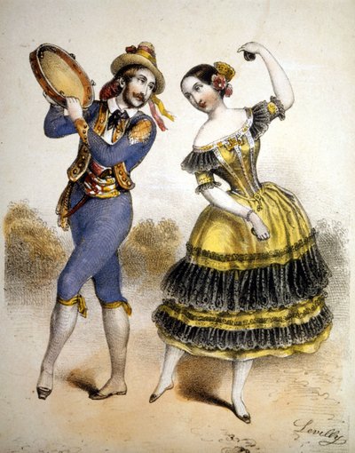 Bolero (Gravur um 1850) von Unknown artist