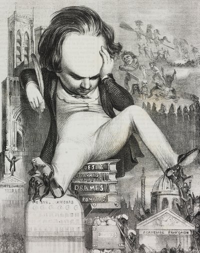 Karikatur von Victor Hugo (1802-1885) von Unknown artist