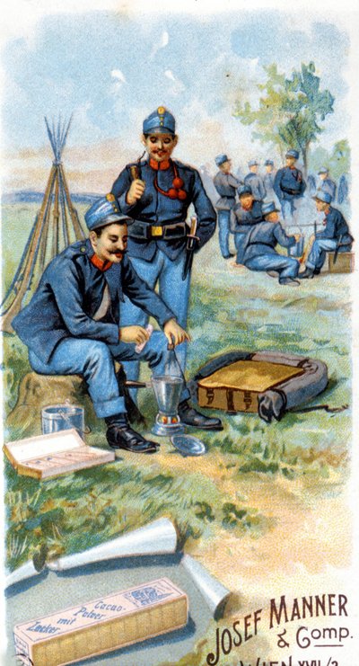 Schokoladenwerbung „Josef Manner & Gomp, Wien“ von Unknown artist
