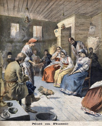 Weihnachten in Russland 1894 von Unknown artist