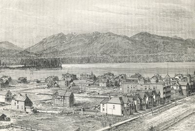 Stadt Vancouver, Gravur, Kanada von Unknown artist