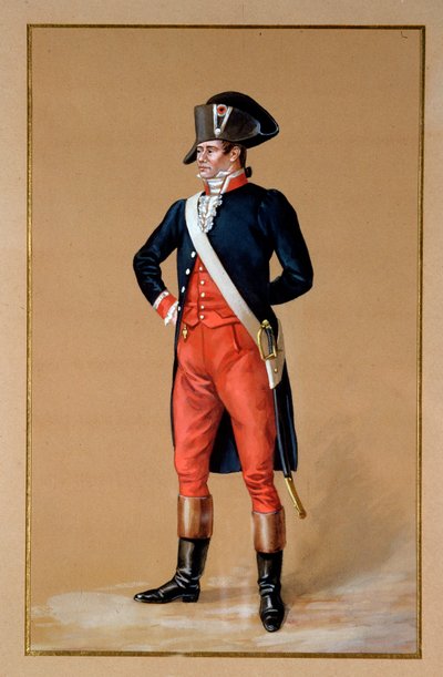 Konsulat: Uniform eines Friedensoffiziers von Unknown artist