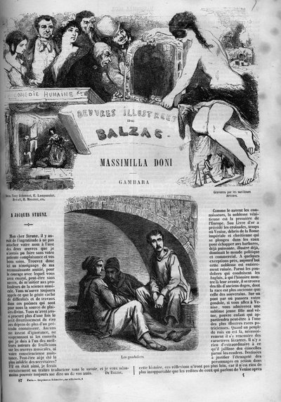 Titelblatt für den Roman „Massimilla Doni“ von Unknown artist