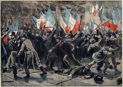 Dreyfus-Affäre - Paris - 17. Januar von Unknown artist