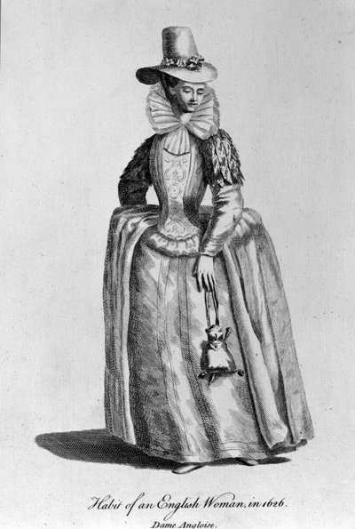 Englische Frau von 1626 von Unknown artist