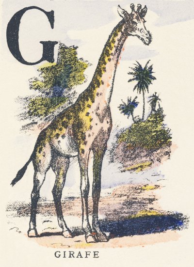 G: Giraffe von Unknown artist