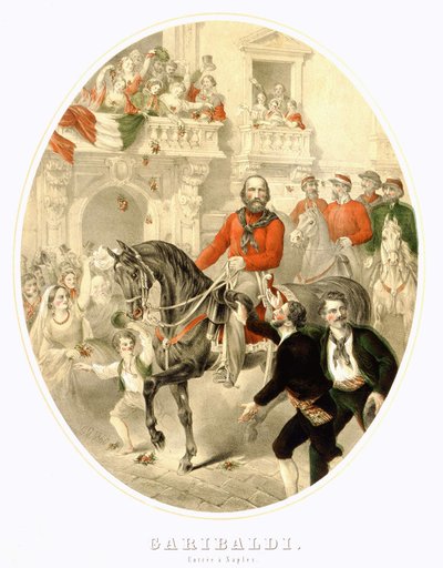 Garibaldi: Der Einzug in Neapel 1860 von Unknown artist