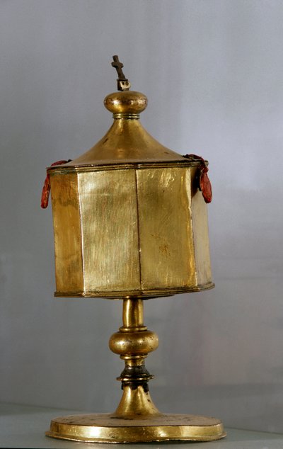 Vergoldete Silberpyxis von Unknown artist