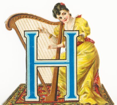 H: Harfenspieler von Unknown artist