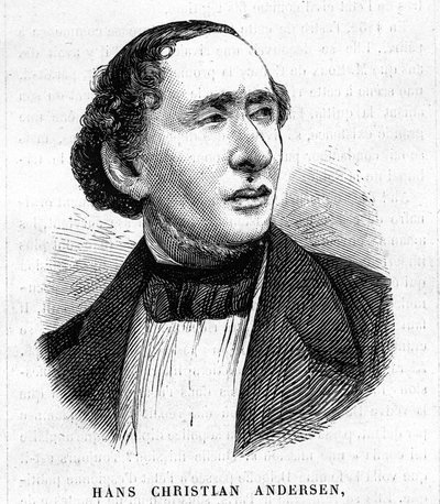 Hans Christian Andersen. Dänischer Schriftsteller 1805-1875 von Unknown artist