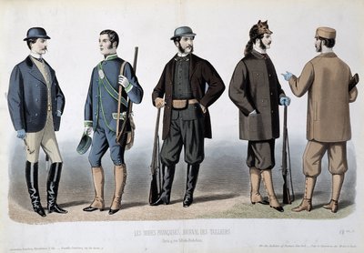 Jagdausrüstungen, „Le Journal des tailors“ von Unknown artist