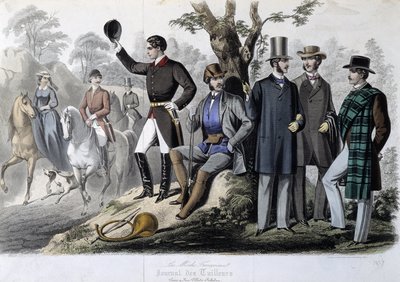 Jagdkleidung, "Le Journal des tailors" von Unknown artist