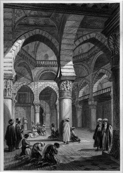 Innenansicht einer Moschee in Algier von Unknown artist