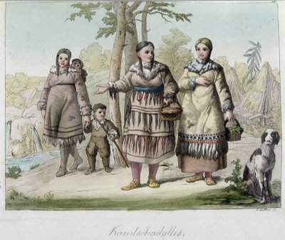 Kamtschadalen (oder Kamtschadales), Volk aus Sibirien. von Unknown artist