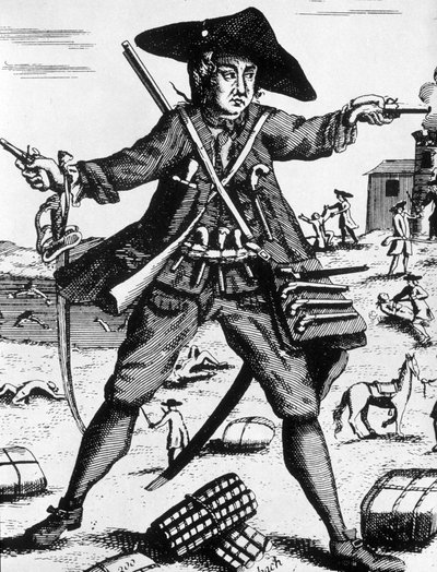Mandrel Waffe zu Zähnen - Gravur von Unknown artist