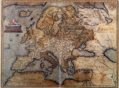 Karte von Europa von Unknown artist