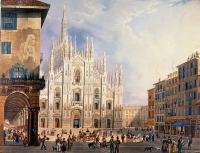 Mailand, Domplatz um 1825 von Unknown artist