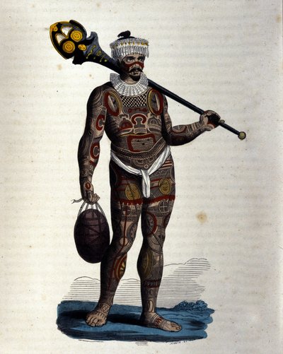 Einheimischer von Nuku-Hiva (Marquesas-Insel) von Unknown artist