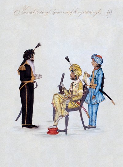 Nounihal Singh, Enkel von Ranjeet Singh von Unknown artist