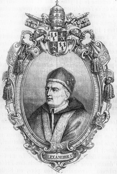 Porträt von Alexander VI. (1431-1503). von Unknown artist
