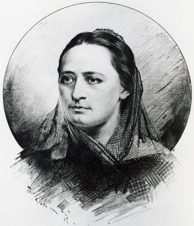 Porträt von Božena Němcová von Unknown artist