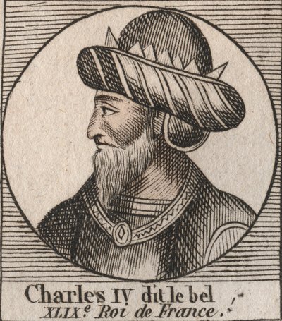 Porträt von Karl IV. der Schöne von Unknown