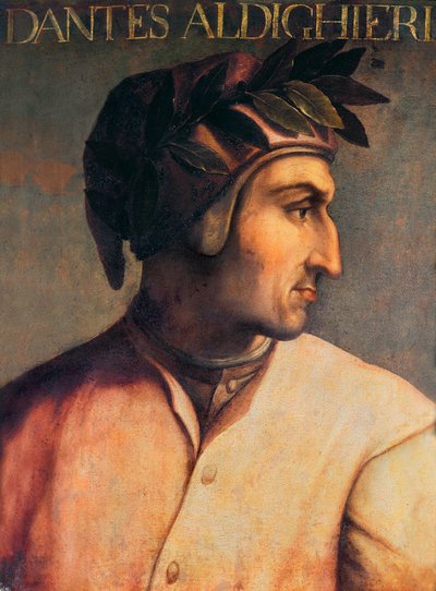 Porträt von Dante Alighieri (1265-1321) von Unknown artist