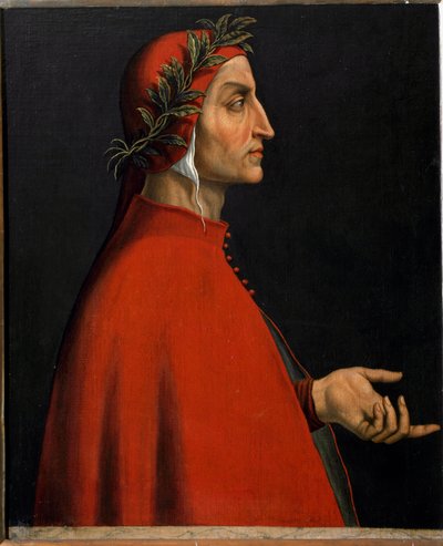 Porträt von Dante Alighieri (Gemälde) von Unknown artist