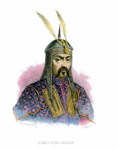 Porträt von Dschingis Khan (Temudjin) von Unknown artist