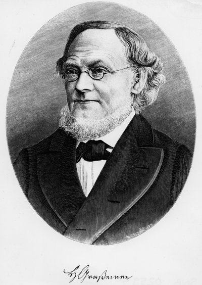 Porträt von Hermann Grassmann (Gravur) von Unknown artist