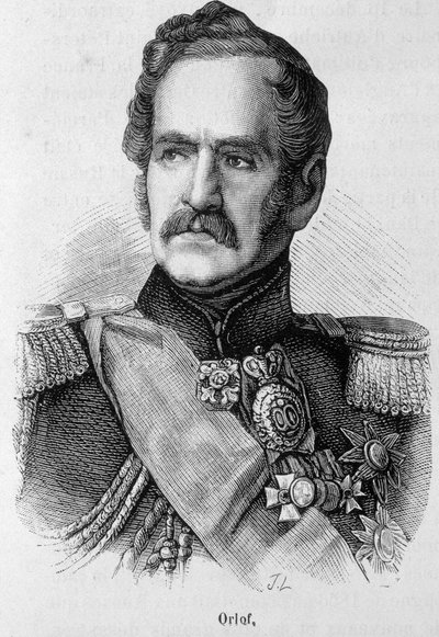 Porträt von Orlof von Unknown artist