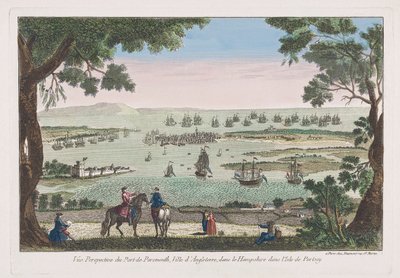 Portsmouth, England im 18. Jahrhundert. von Unknown artist