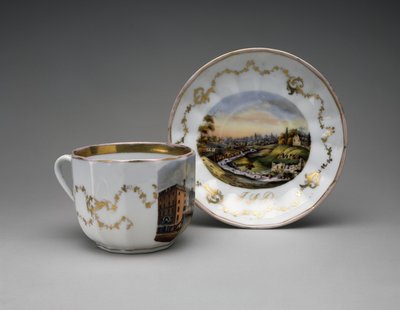 Präsentationstasse und Untertasse von Unknown artist
