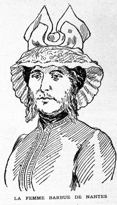 Darstellung der bärtigen Frau von Nantes von Unknown artist