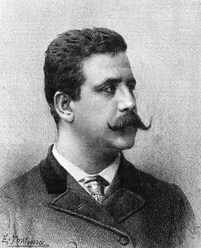 Ruggero Leoncavallo. Italienischer Komponist (1858-1919) von Unknown artist