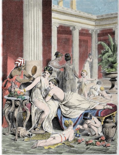 Sappho und ihre Gefährten von Unknown artist