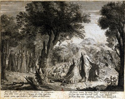 Satirische Vignette gegen den Jansenismus von Unknown artist