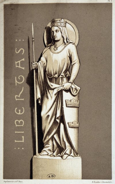 Statue, die La Liberté de Chartres darstellt von Unknown artist
